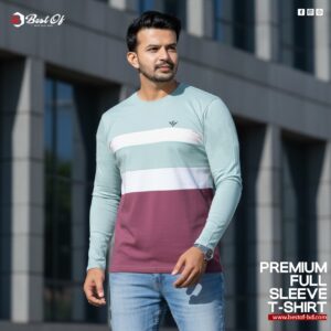 Mens Premium Cotton Full Sleeve T-Shirt-26354T